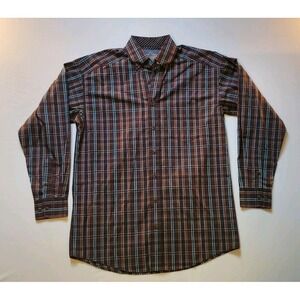 NWT Mens Plaid Panhandle Collared Button Up Long Sleeve Shirt Size Small